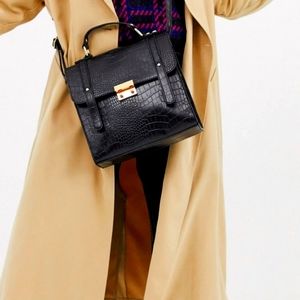 Asos Black Croc bag